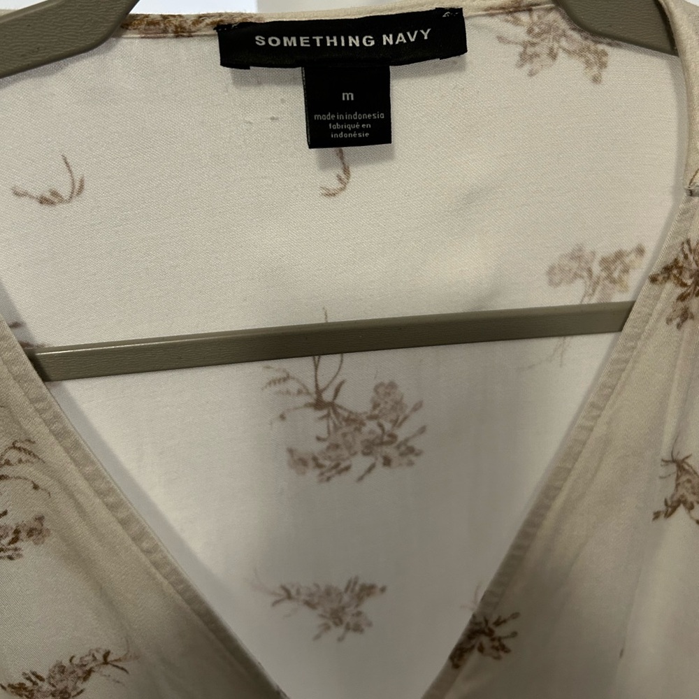 Something Navy Button Down Top - image 4